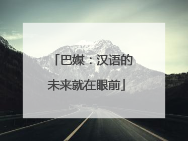 巴媒：汉语的未来就在眼前