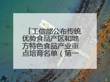 工信部公布传统优势食品产区和地方特色食品产业重点培育名单（第一批）兰州牛肉拉面位列其中