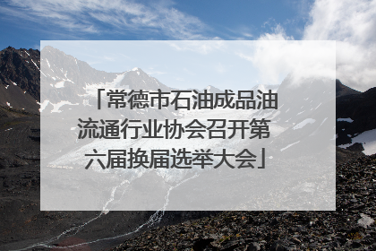 常德市石油成品油流通行业协会召开第六届换届选举大会