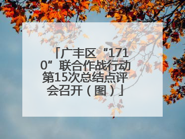 广丰区“1710”联合作战行动第15次总结点评会召开（图）