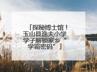 探秘博士馆！玉山县逸夫小学学子解锁家乡“学霸密码”