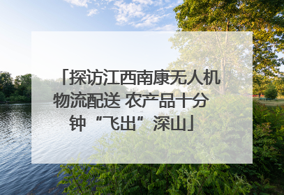 探访江西南康无人机物流配送 农产品十分钟“飞出”深山