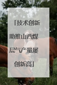 技术创新助推山西煤层气产量屡创新高