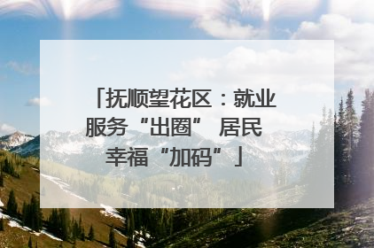 抚顺望花区：就业服务“出圈” 居民幸福“加码”