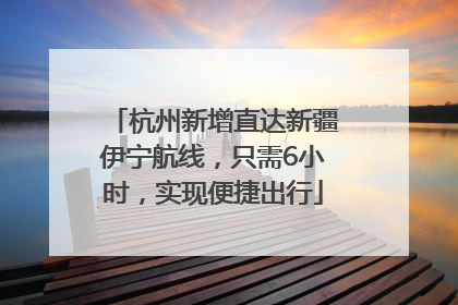 杭州新增直达新疆伊宁航线，只需6小时，实现便捷出行