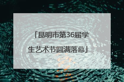 昆明市第36届学生艺术节圆满落幕