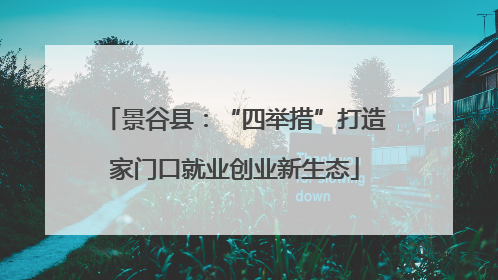 景谷县：“四举措”打造家门口就业创业新生态