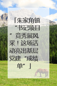 朱家角镇“书记项目”竞秀展风采！这场活动亮出基层党建“成绩单”