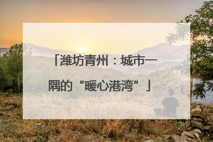 潍坊青州：城市一隅的“暖心港湾”