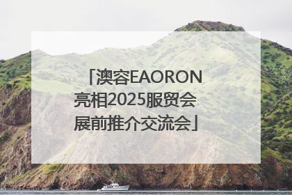 澳容EAORON亮相2025服贸会展前推介交流会