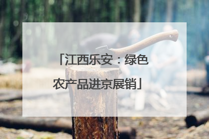 江西乐安：绿色农产品进京展销