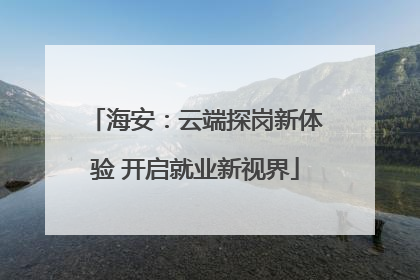 海安：云端探岗新体验 开启就业新视界
