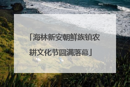海林新安朝鲜族镇农耕文化节圆满落幕