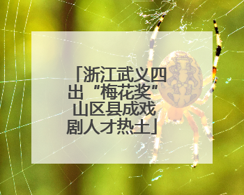 浙江武义四出“梅花奖” 山区县成戏剧人才热土