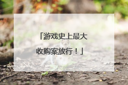 游戏史上最大收购案放行！