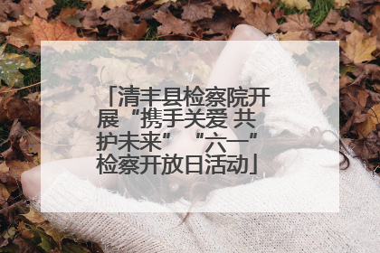 清丰县检察院开展“携手关爱 共护未来”“六一”检察开放日活动