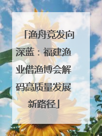 渔舟竞发向深蓝：福建渔业借渔博会解码高质量发展新路径