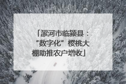 漯河市临颍县：“数字化”樱桃大棚助推农户增收