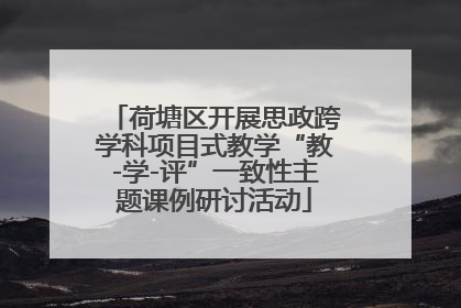 荷塘区开展思政跨学科项目式教学“教-学-评”一致性主题课例研讨活动
