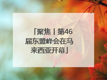 聚焦丨第46届东盟峰会在马来西亚开幕