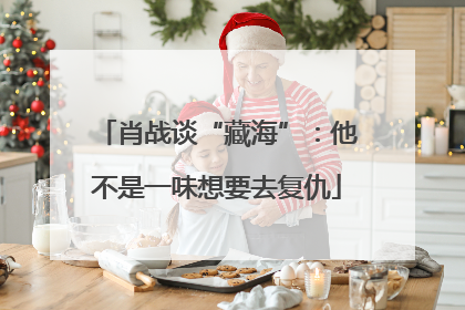 肖战谈“藏海”：他不是一味想要去复仇