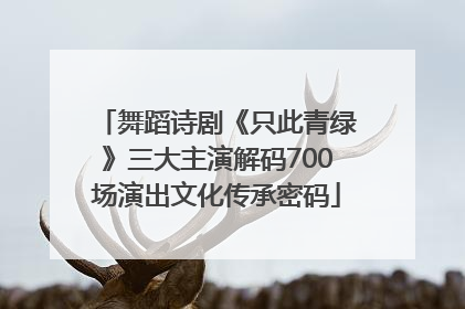舞蹈诗剧《只此青绿》三大主演解码700场演出文化传承密码