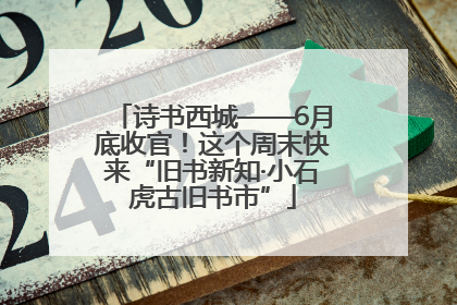 诗书西城——6月底收官！这个周末快来“旧书新知·小石虎古旧书市”