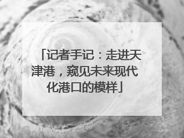 记者手记：走进天津港，窥见未来现代化港口的模样