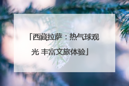 西藏拉萨：热气球观光 丰富文旅体验