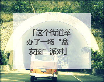 这个街道举办了一场“盆友圈”派对
