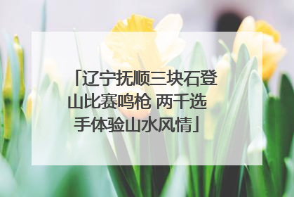 辽宁抚顺三块石登山比赛鸣枪 两千选手体验山水风情