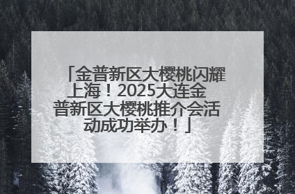 金普新区大樱桃闪耀上海！2025大连金普新区大樱桃推介会活动成功举办！