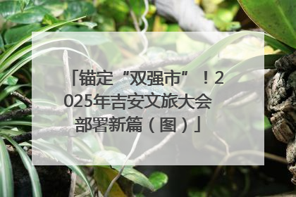 锚定“双强市”！2025年吉安文旅大会部署新篇（图）