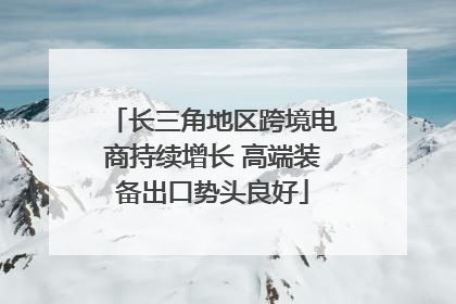 长三角地区跨境电商持续增长 高端装备出口势头良好