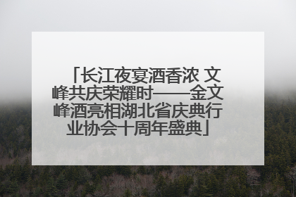 长江夜宴酒香浓 文峰共庆荣耀时——金文峰酒亮相湖北省庆典行业协会十周年盛典