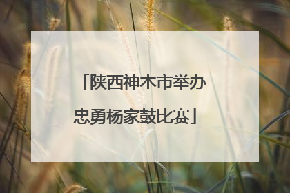 陕西神木市举办忠勇杨家鼓比赛