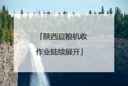 陕西夏粮机收作业陆续展开