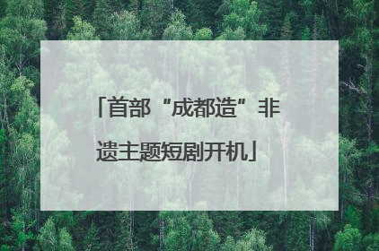 首部“成都造”非遗主题短剧开机