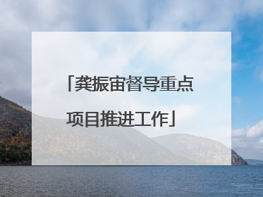 龚振宙督导重点项目推进工作