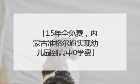 15年全免费，内蒙古准格尔旗实现幼儿园到高中0学费