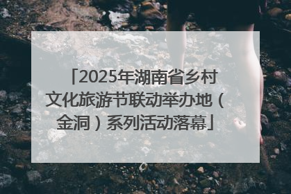 2025年湖南省乡村文化旅游节联动举办地（金洞）系列活动落幕