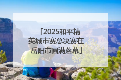 2025和平精英城市赛总决赛在岳阳市圆满落幕