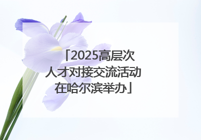 2025高层次人才对接交流活动在哈尔滨举办