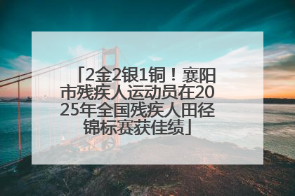 2金2银1铜！襄阳市残疾人运动员在2025年全国残疾人田径锦标赛获佳绩