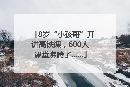 8岁“小孩哥”开讲高铁课，600人课堂沸腾了……