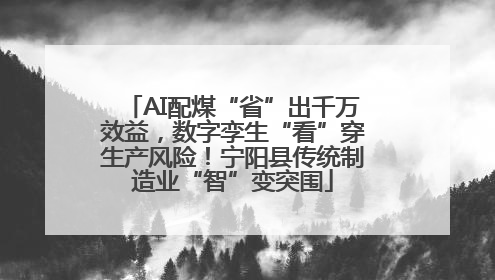 AI配煤“省”出千万效益，数字孪生“看”穿生产风险！宁阳县传统制造业“智”变突围
