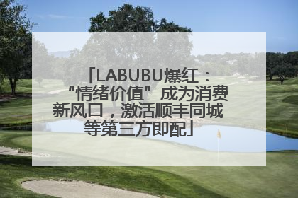 LABUBU爆红：“情绪价值”成为消费新风口，激活顺丰同城等第三方即配